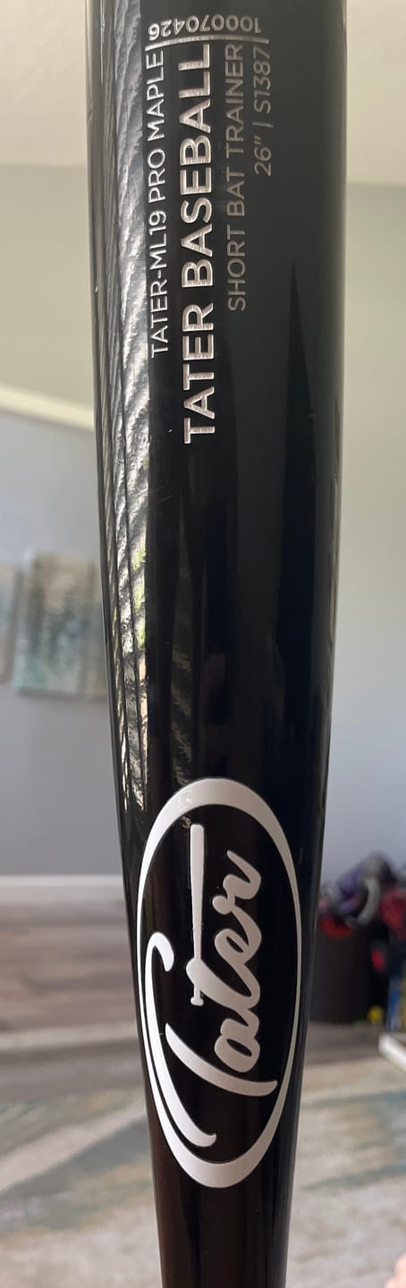 Customer photo review of TATER-ML19 | Two-Hand Short Bat Trainer