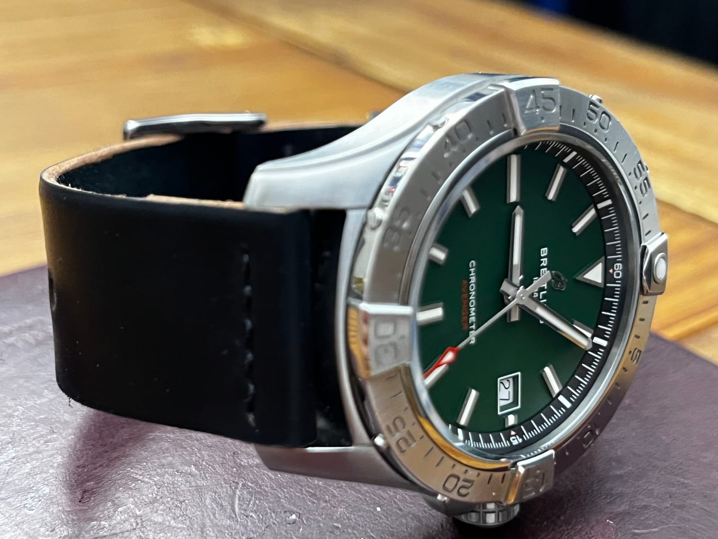 Customer photo review of Build Your Own Potomac Leather Watch Strap