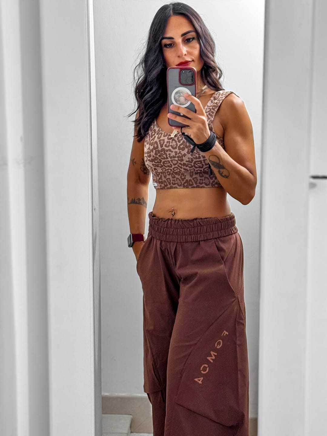Customer photo review of Pantalone Baggy Origami Tabacco