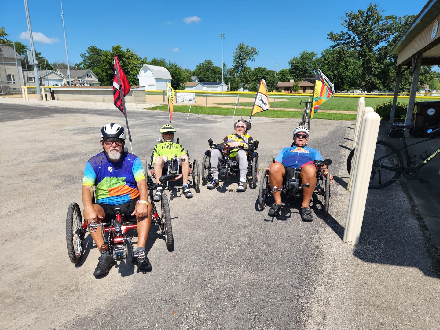 Customer photo review of Men's Personalized I Am Traffic Recumbent Cycling Jersey & Kit