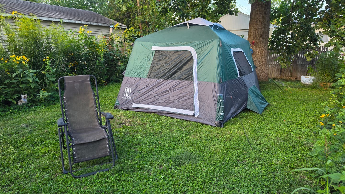 Customer photo review of 2-Step Cabin Tent