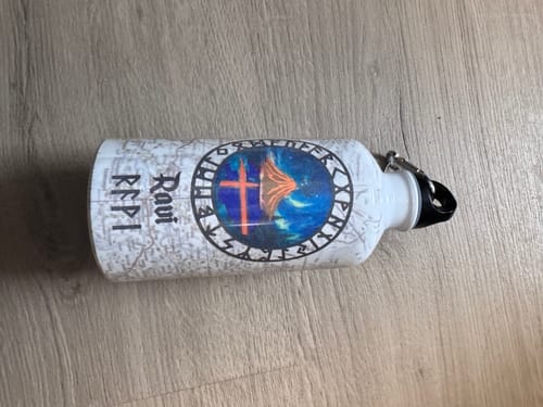 Customer photo review of Sublimatie Waterfles 500ml – Personaliseerbare Aluminium Bidon