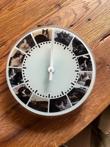 Customer photo review of Glazen Klok 20cm voor sublimatie