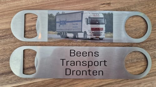 Customer photo review of Metalen Flesopener voor sublimatie