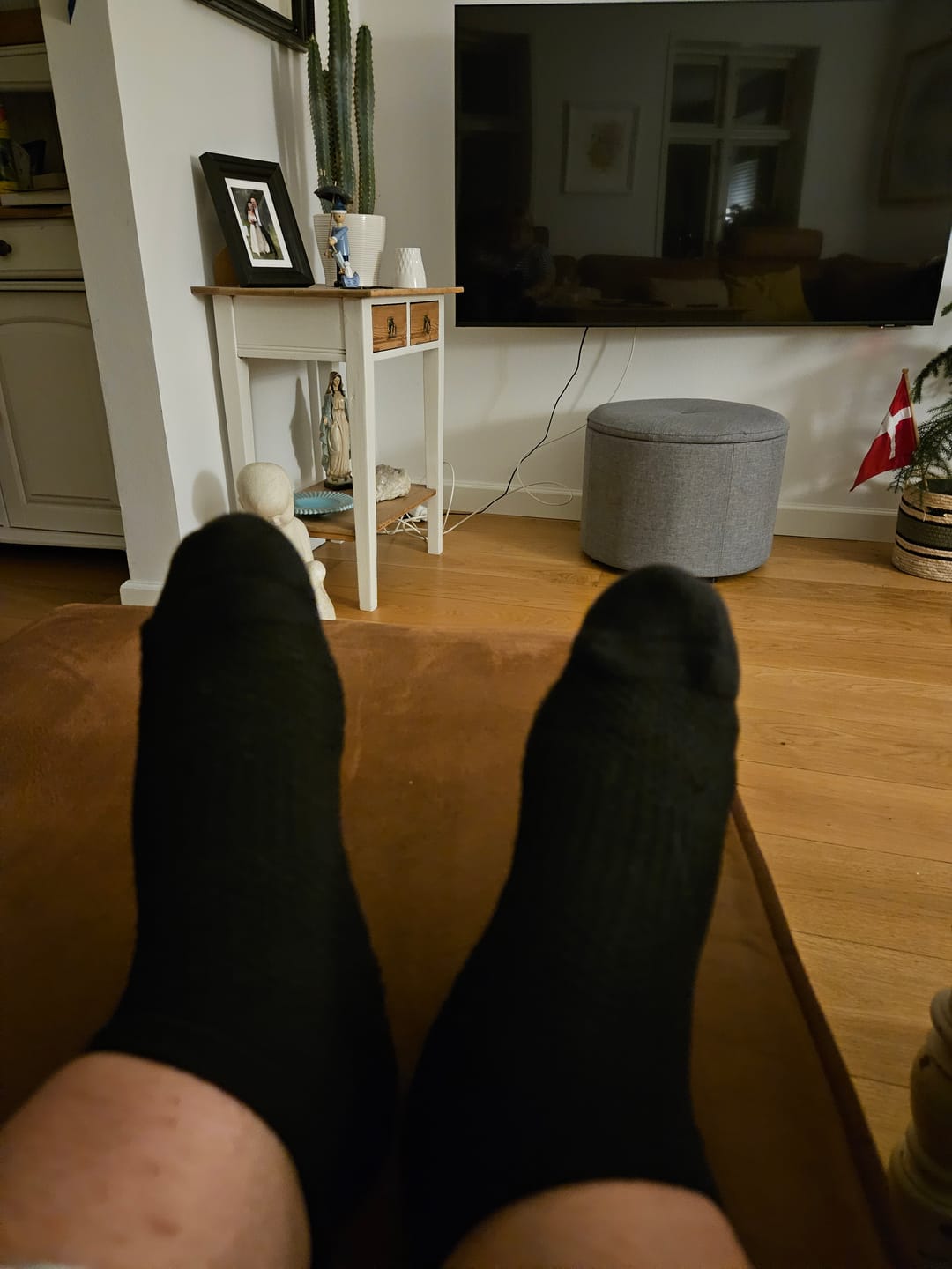 Customer photo review of Ankelstrømper i bambus med kompression