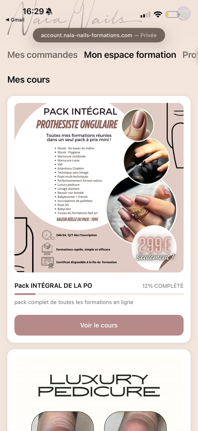 Customer photo review of Formation complète : Deviens prothésiste ongulaire