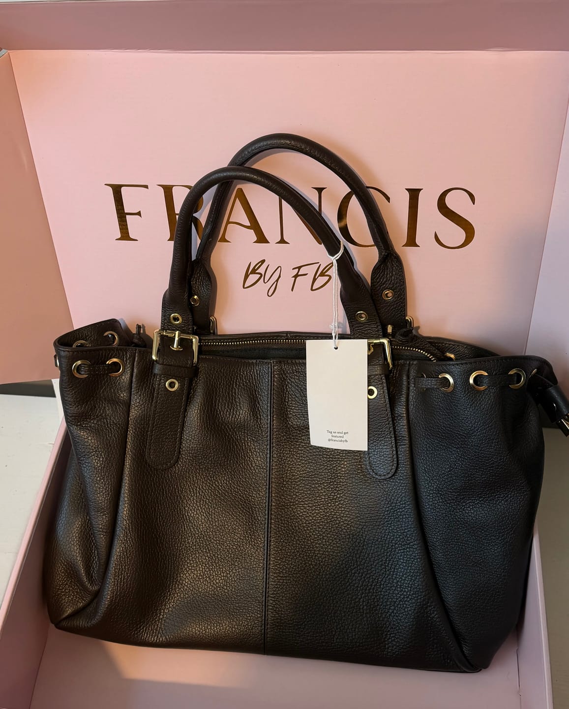 Customer photo review of Muse bag Espresso