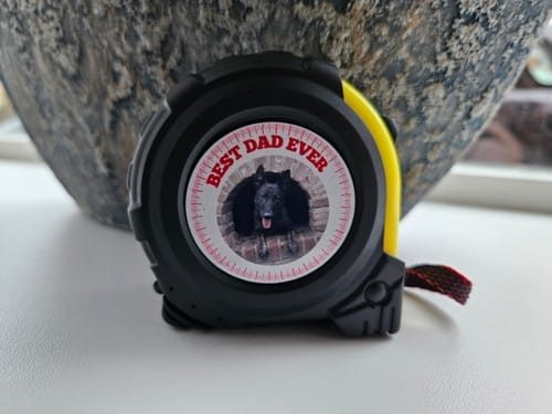 Customer photo review of Rolmaat van 5 m met plaatje voor sublimatie