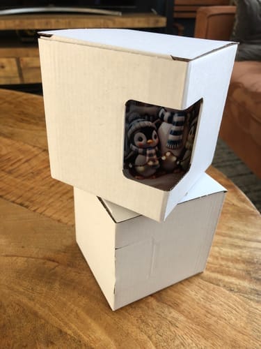 Customer photo review of Mokkendoosje met venster 20 stuks voor 11oz Mok