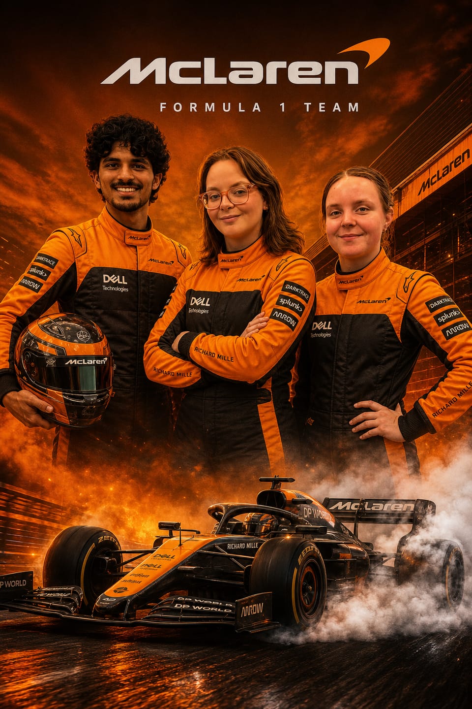 Customer photo review of Custom F1 Racing Portrait