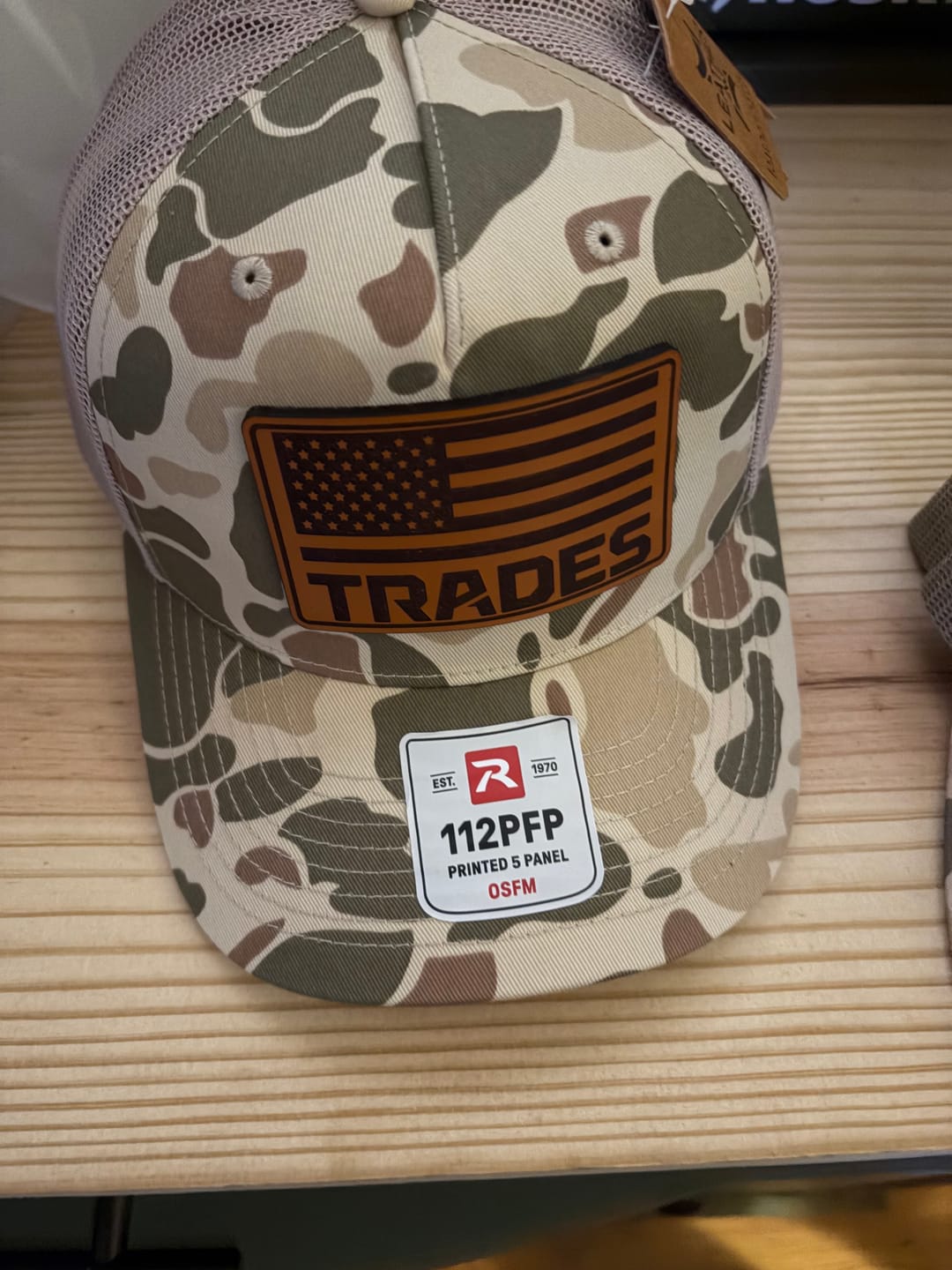 Customer photo review of Richardson 115 Custom Leather Patch Hats