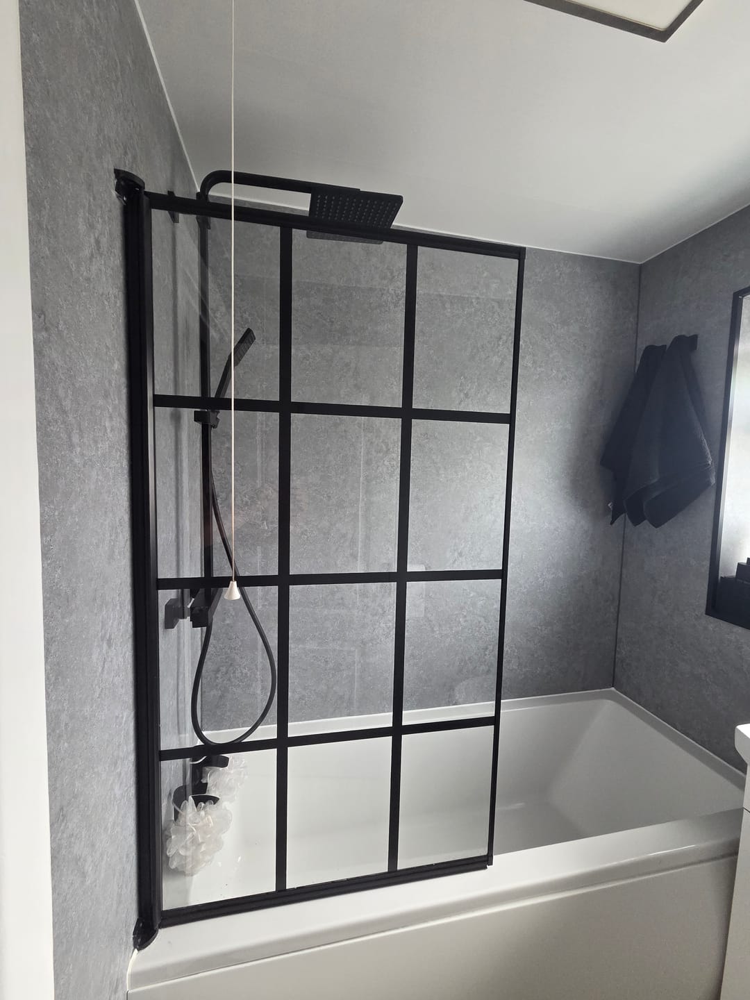 Customer photo review of 10mm Light Concrete Matt Shower Panel 1M x 2.4M