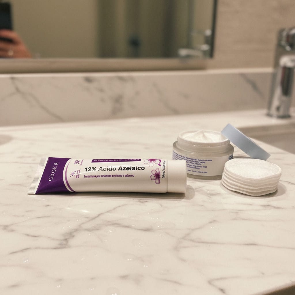 Customer photo review of Trattamento Viso Acido Azelaico 12% – Uniformante e Illuminante