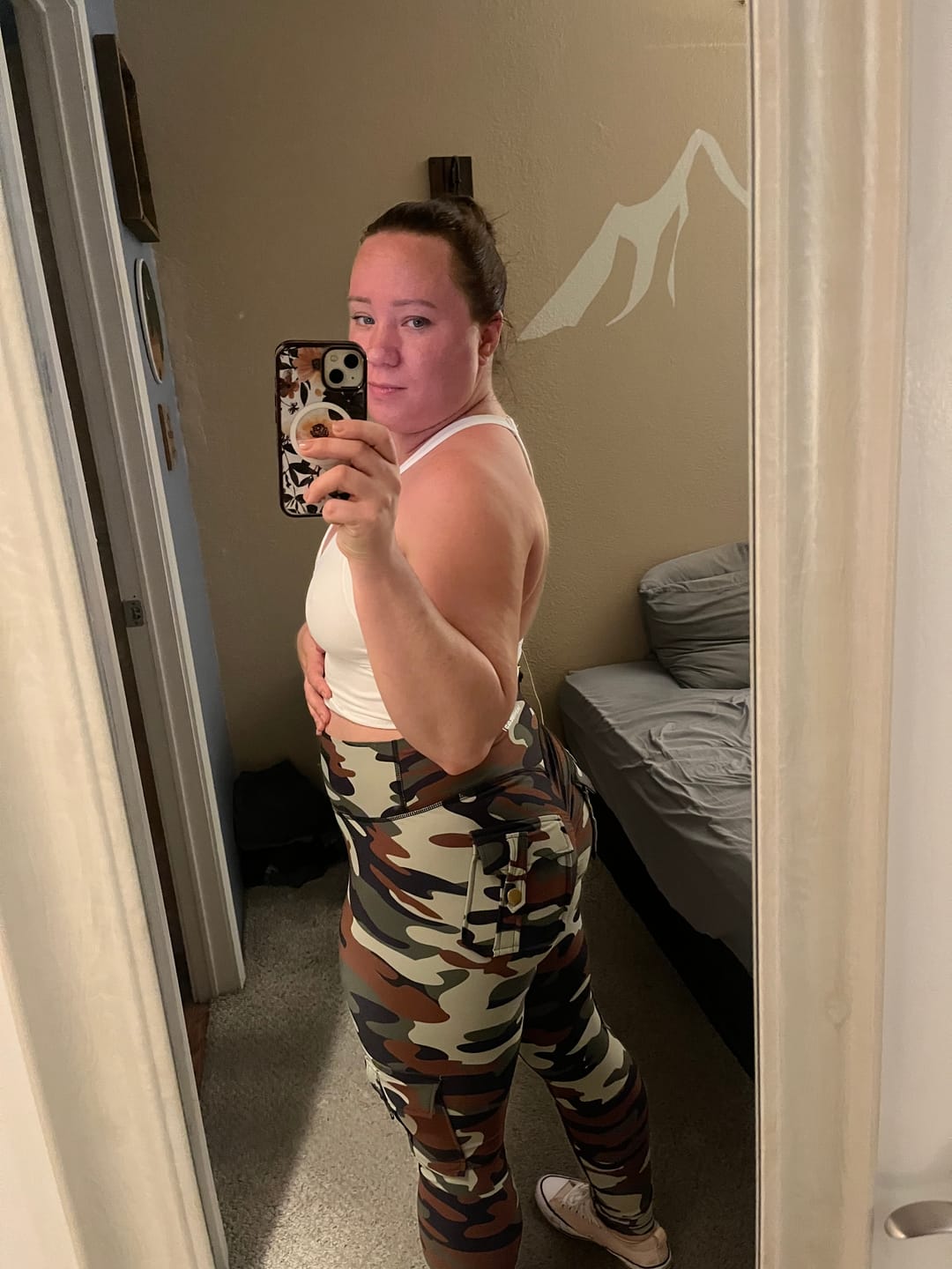 Customer photo review of Curve Cargo Leggings Pattern