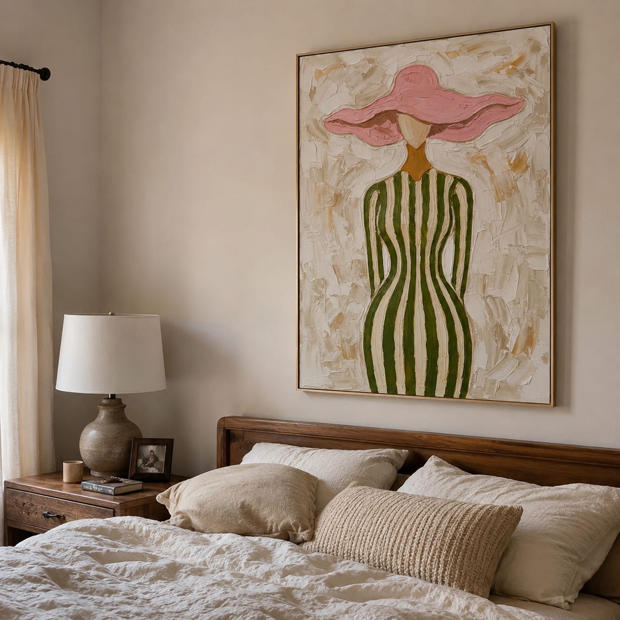 Customer photo review of Pink Canopy-Fashion Figure Painting
