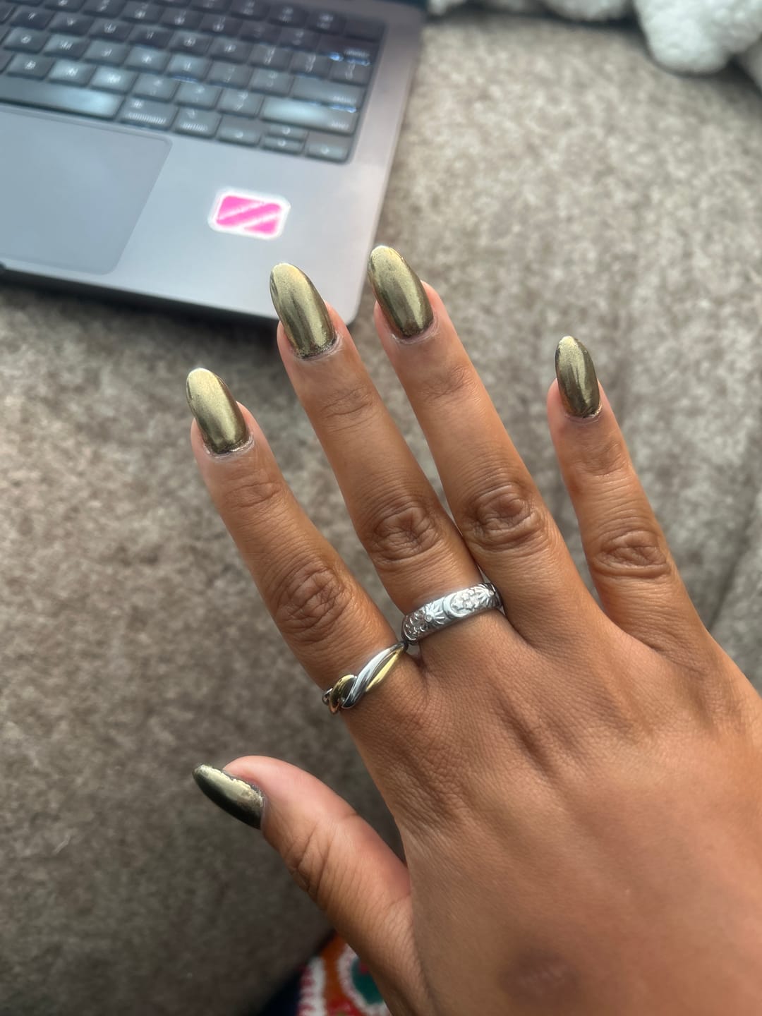 Customer photo review of Celestial Silver Ring