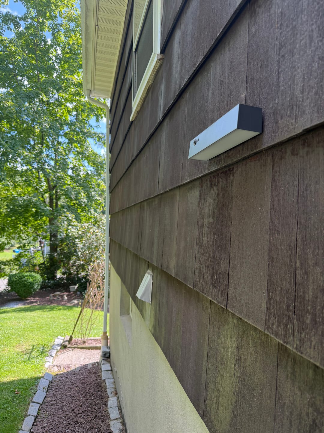 Customer photo review of Solar Wall Light with Motion Sensor