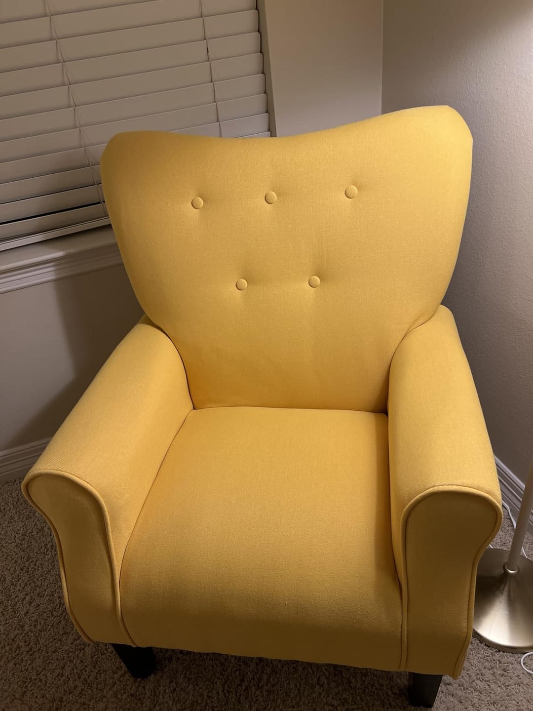 Customer photo review of Allston High Back Upholstered Accent Armchair