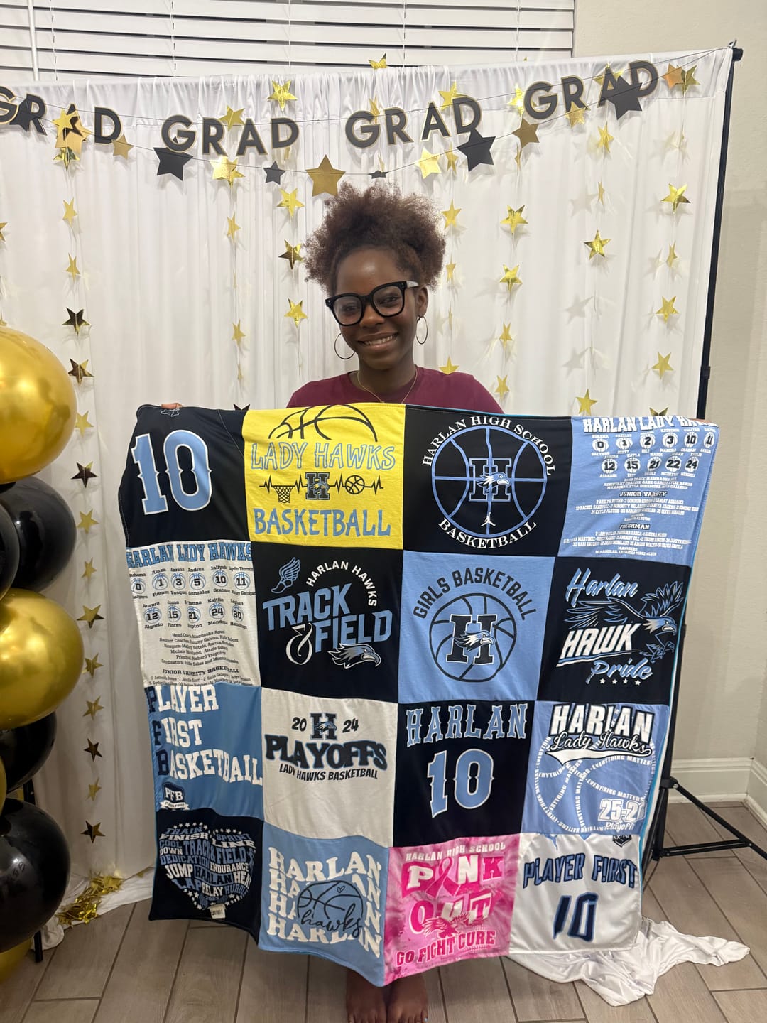 Customer photo review of Project Repat T-Shirt Quilt