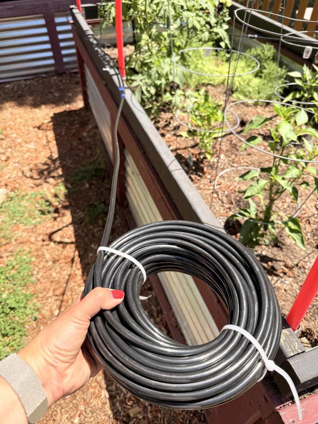 Customer photo review of HydraMist - 360 Flexible Garden Irrigation Kit