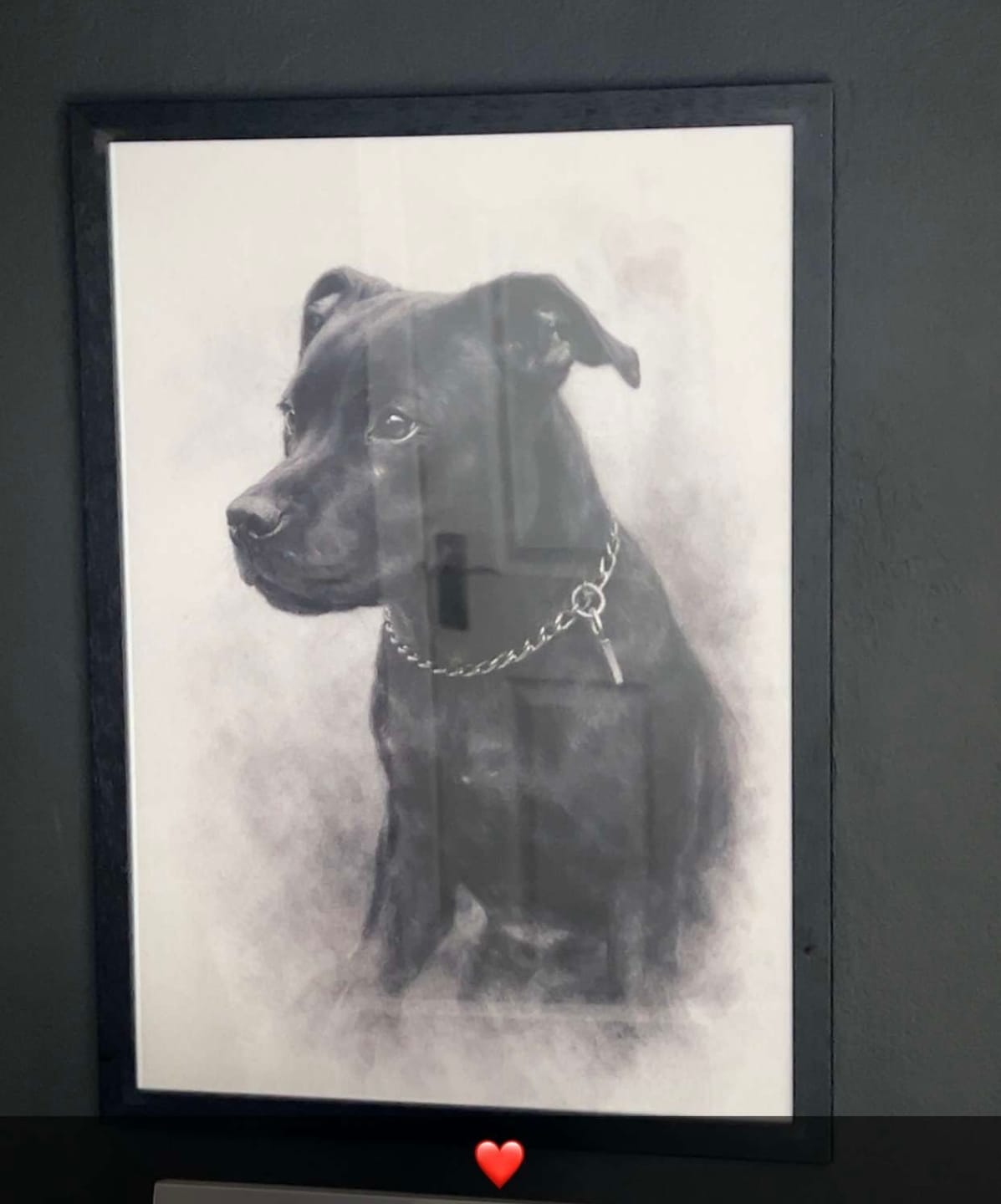 Customer photo review of Charcoal - Personalised Poster
