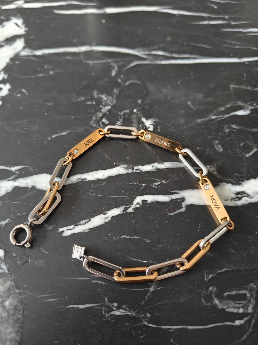 Customer photo review of Matilde Engravable Bracelet