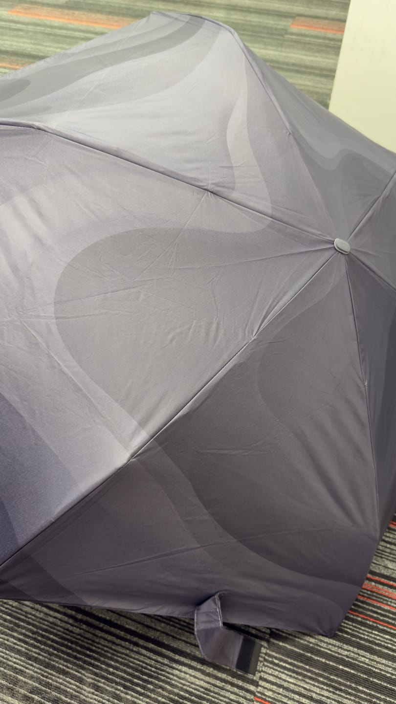 Customer photo review of Dual - 3-Fold Umbrella for Sun & Rain