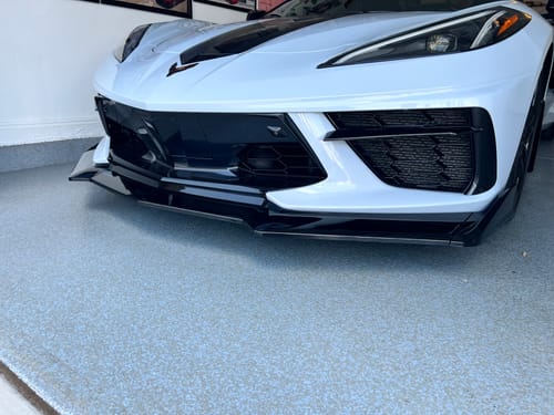 Customer photo review of Corvette C8 Stingray Front Splitter [5-Piece Extended Version]