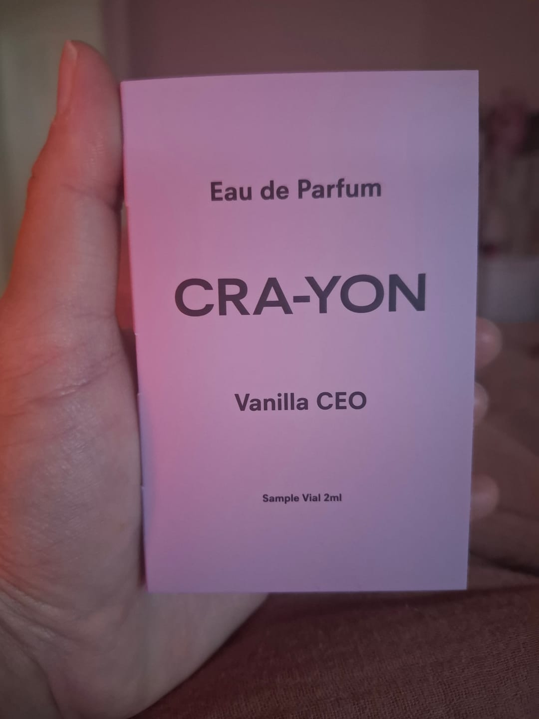 Customer photo review of Vanilla CEO 2 ml Sample | Try Before You Commit