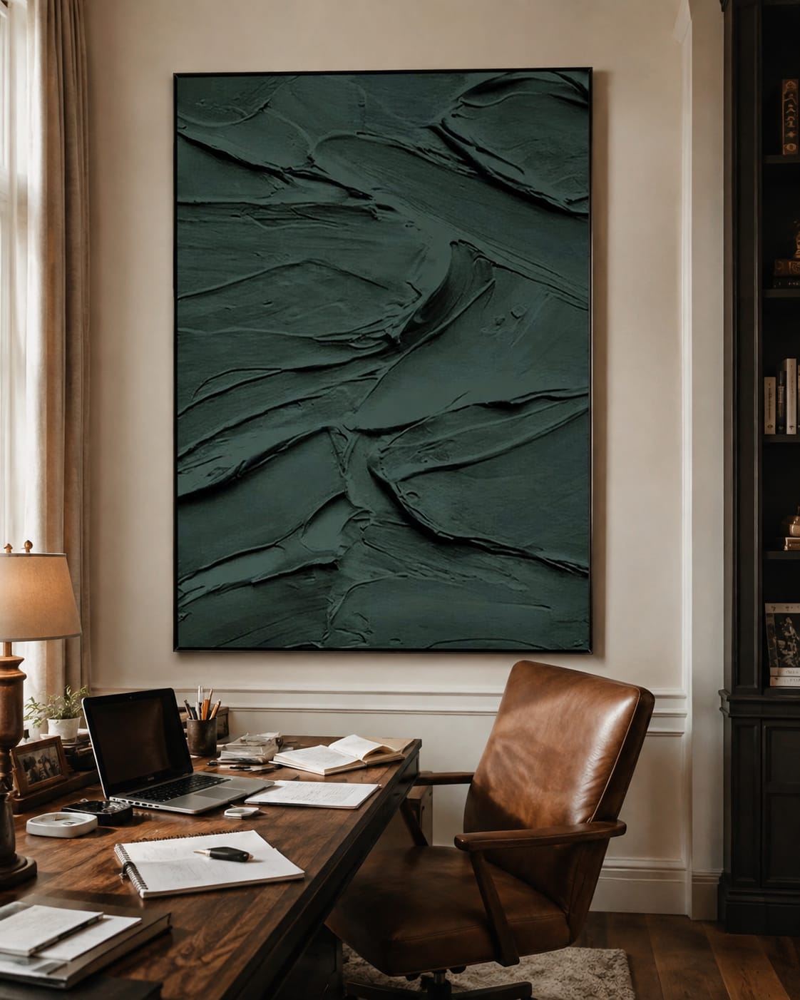 Customer photo review of Shadow Grove-Textured Abstract Painting