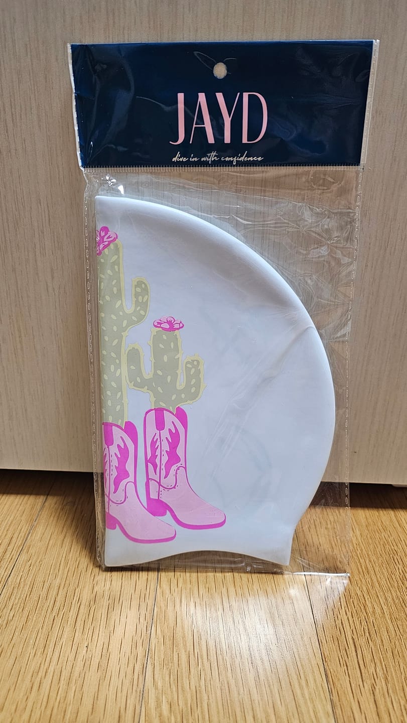 Customer photo review of JAYD Swim Cap - Yeehaw