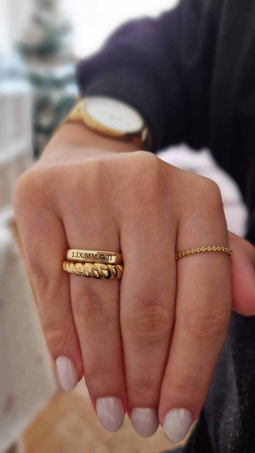 Customer photo review of Anel Hera Personalizável