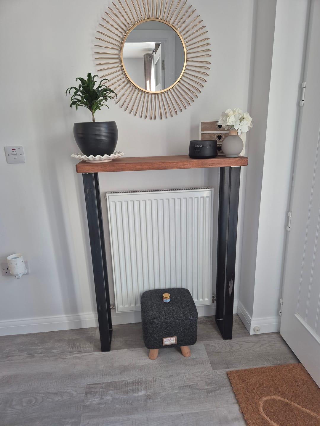 Customer photo review of Rustic Console Table | 25cm Depth