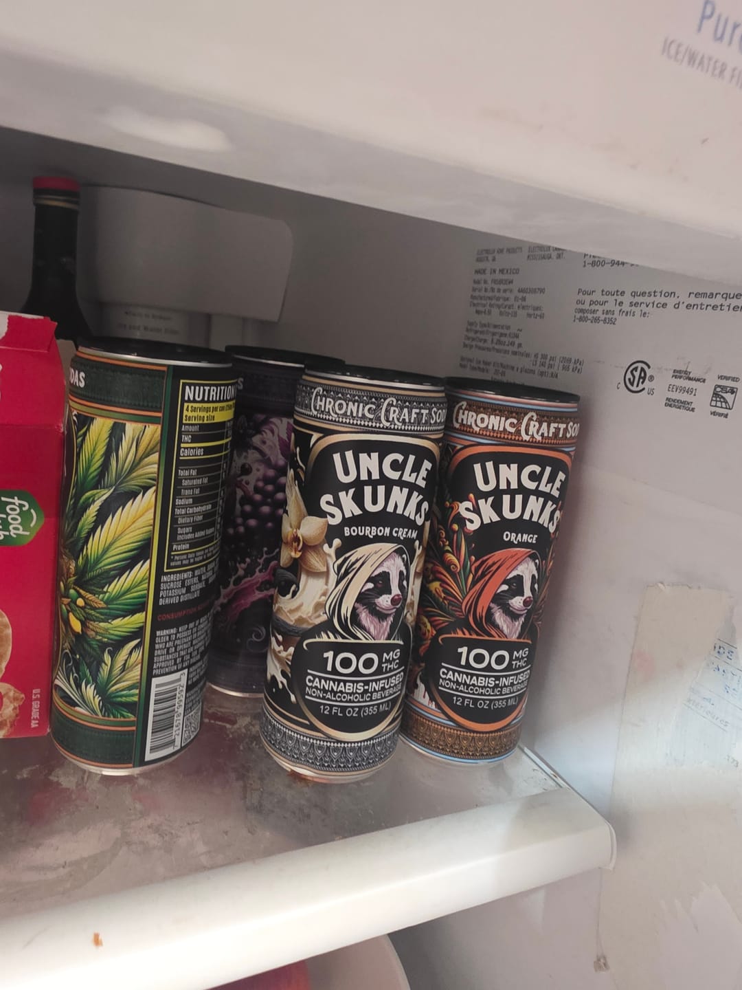 Customer photo review of 8-Flavor Variety Pack | 100 mg | 12oz Chronic Craft Sodas