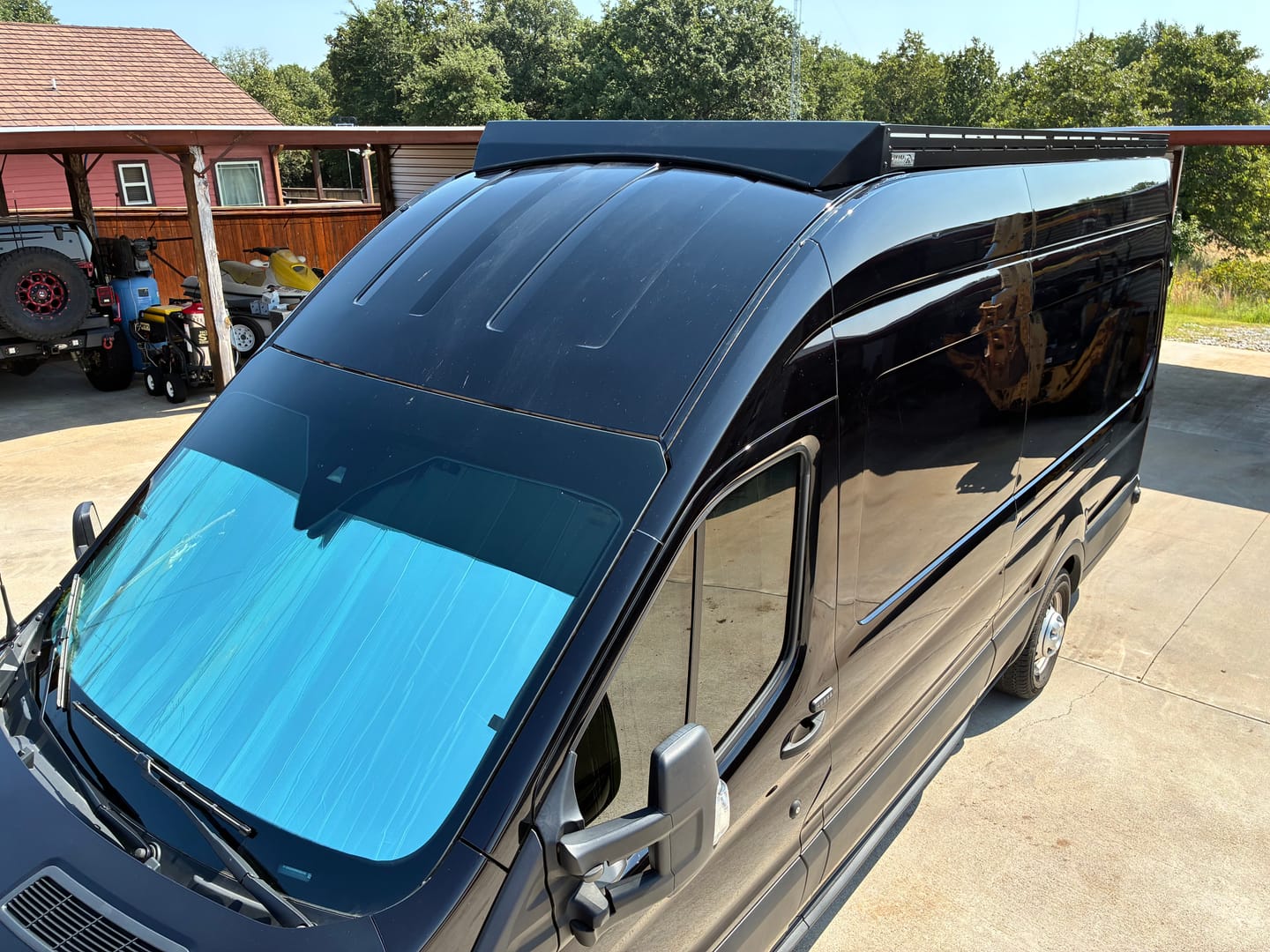 Customer photo review of Ford Transit Roof Rack - Premium - 148" EXT High Roof