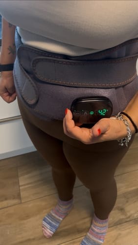 Customer photo review of Ceinture Lombaire Chauffante & Massante Rechargeable