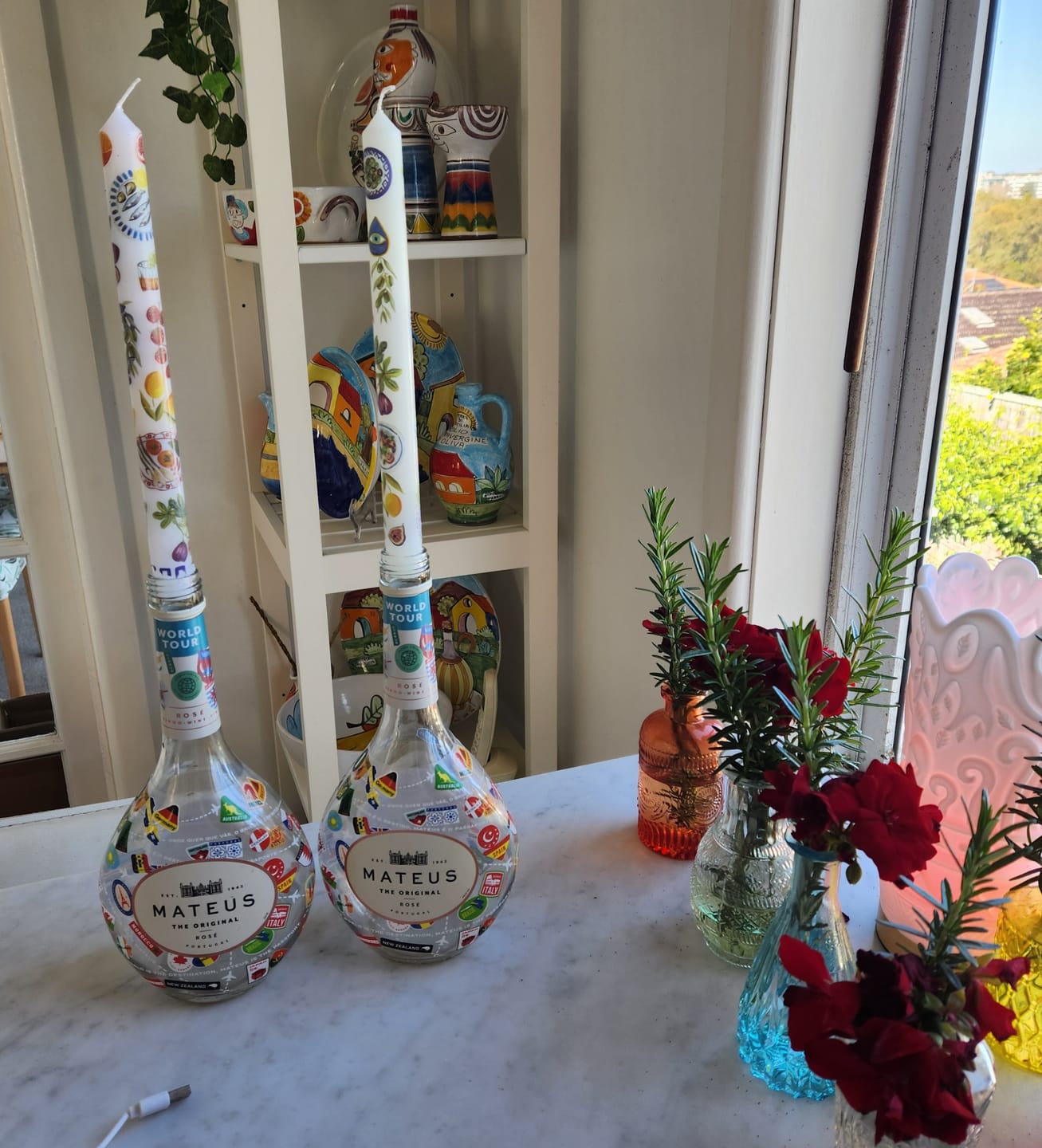 Customer photo review of Taper Candle Set Mediterranean Summer