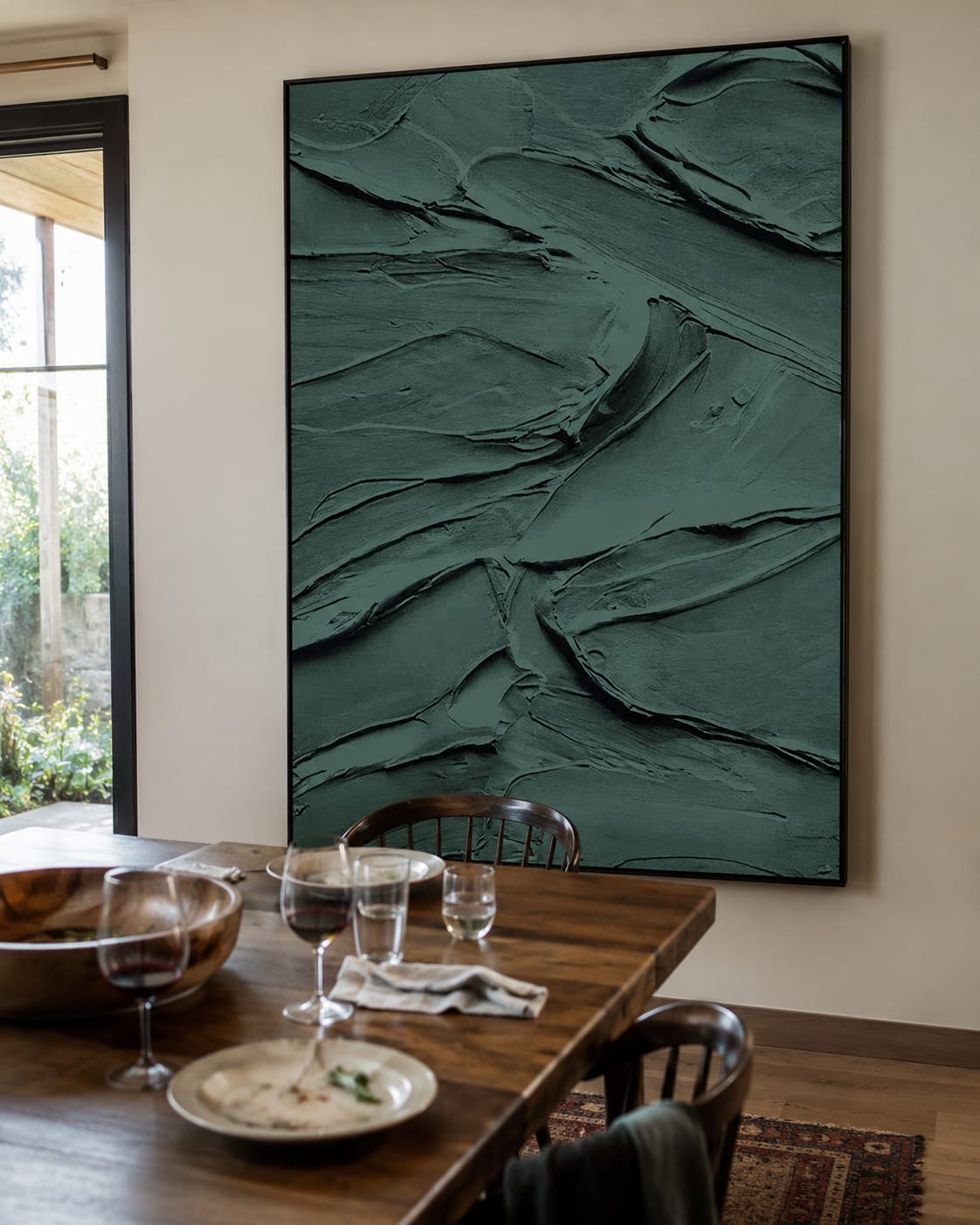 Customer photo review of Shadow Grove-Textured Abstract Painting