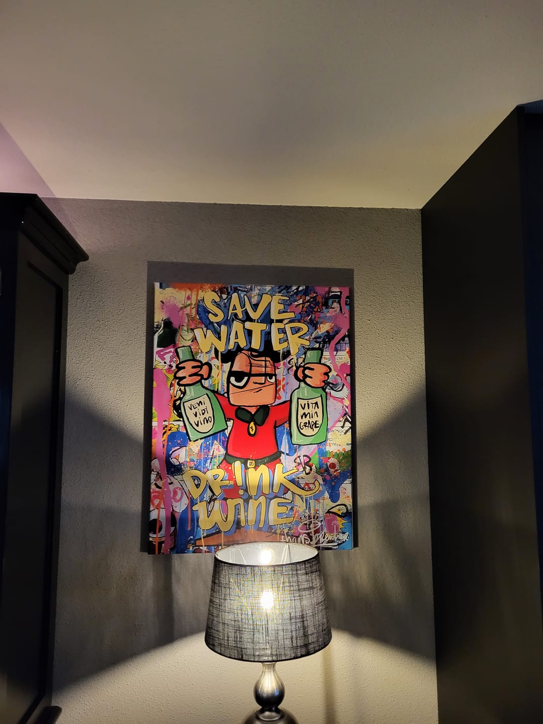 Customer photo review of Save water drink wine