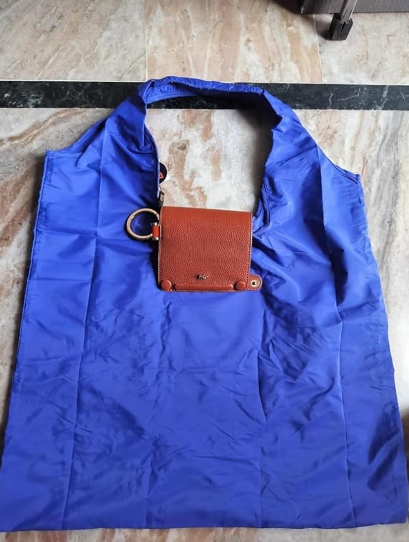 Customer photo review of Zeal4deals™ - Keychain Foldable Tote Bag