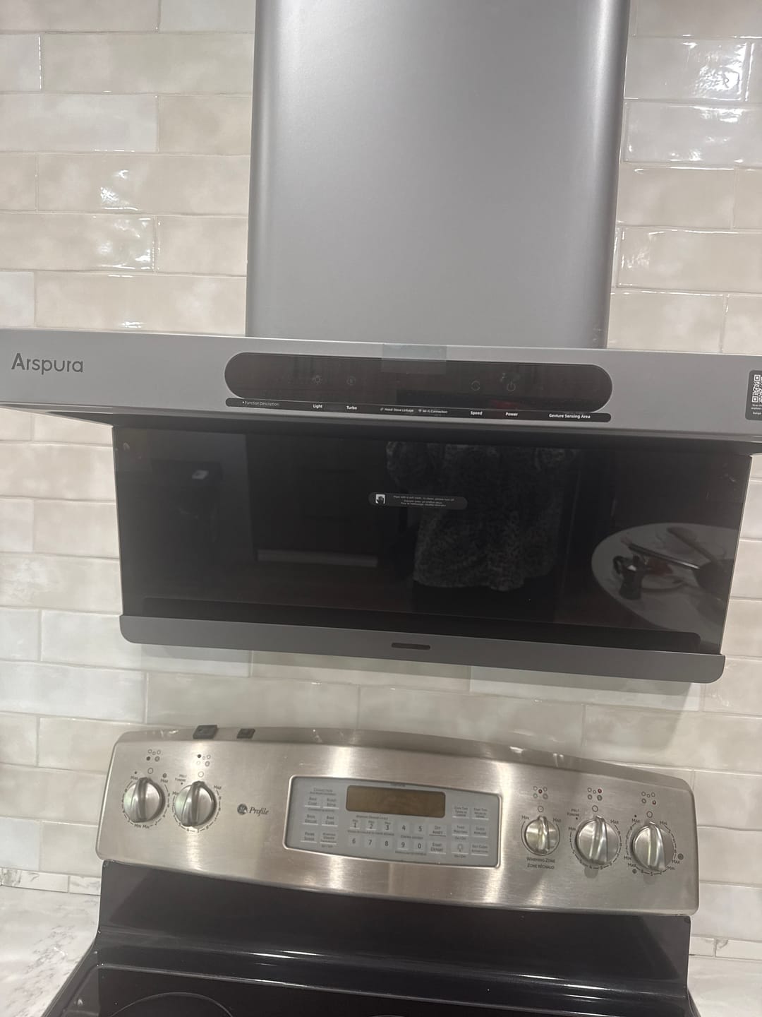 Customer photo review of Arspura 30'' F1 High-Velocity Range Hood