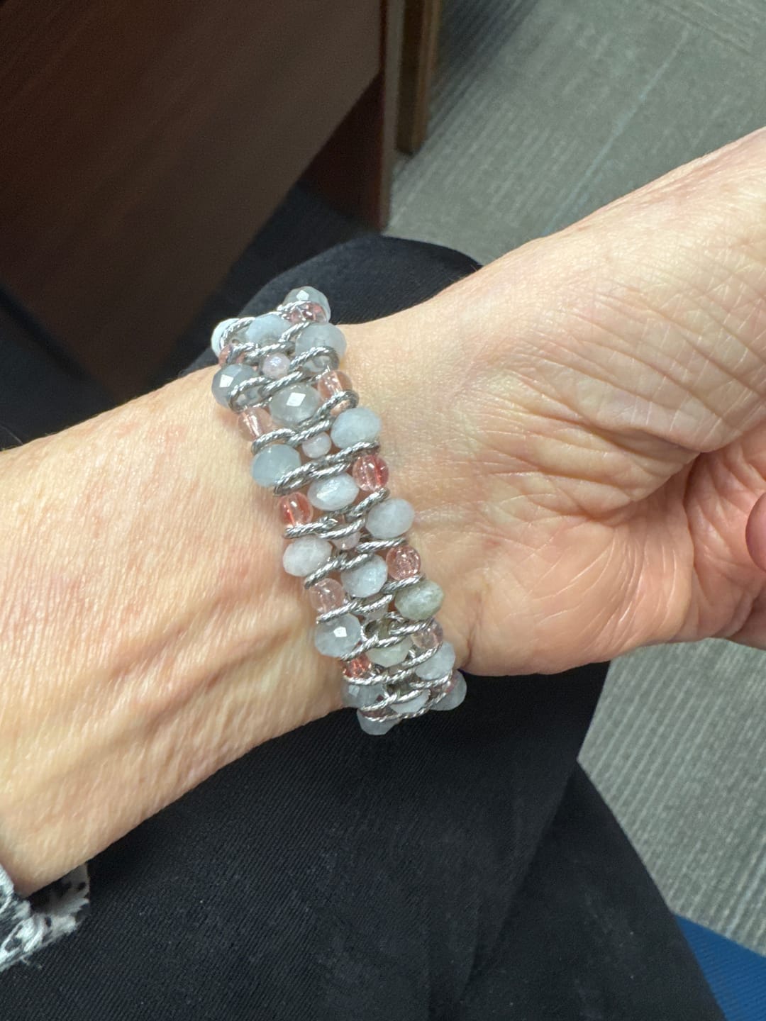 Customer photo review of Moonkissed Astral Glow Braided Apple Watch Strap
