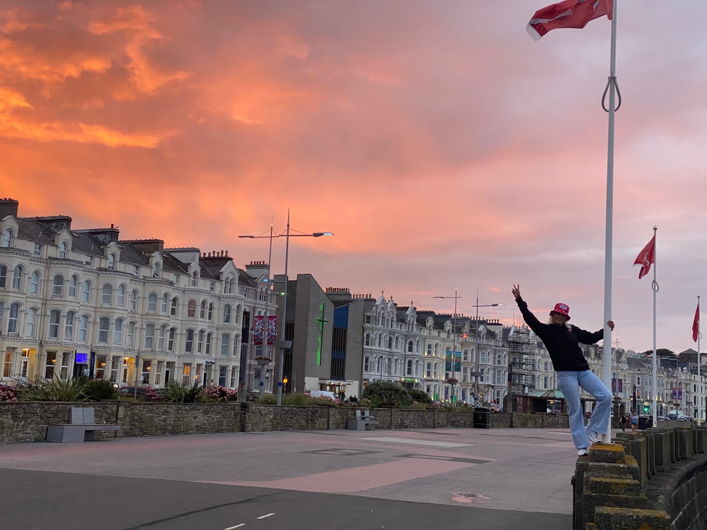 Customer photo review of Isle of Man Flag Diamond Bucket Hat