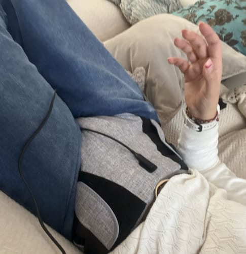 Customer photo review of Period Relief Heat & Massage Wrap