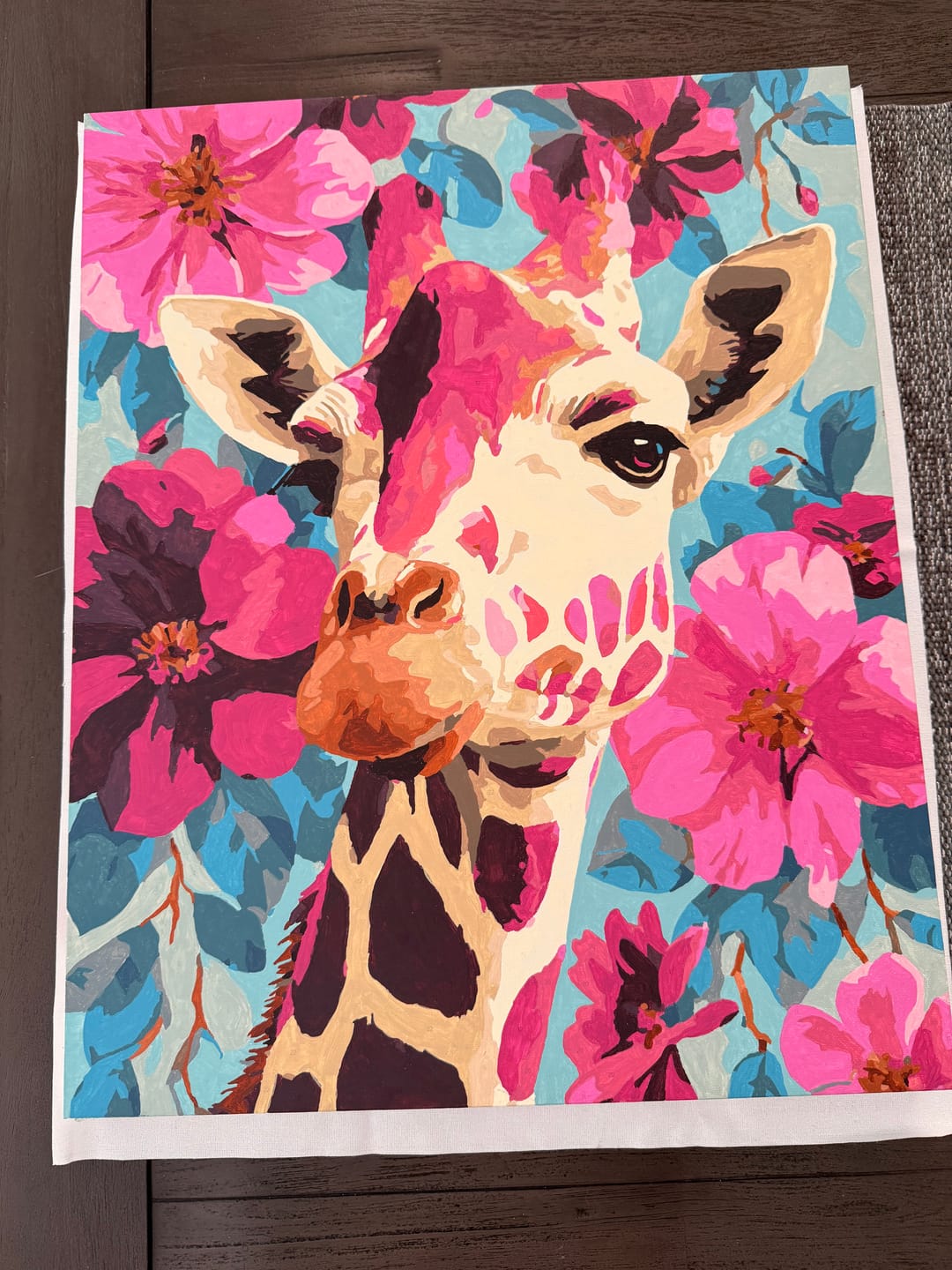 Customer photo review of Malen nach Zahlen - Lila Giraffe