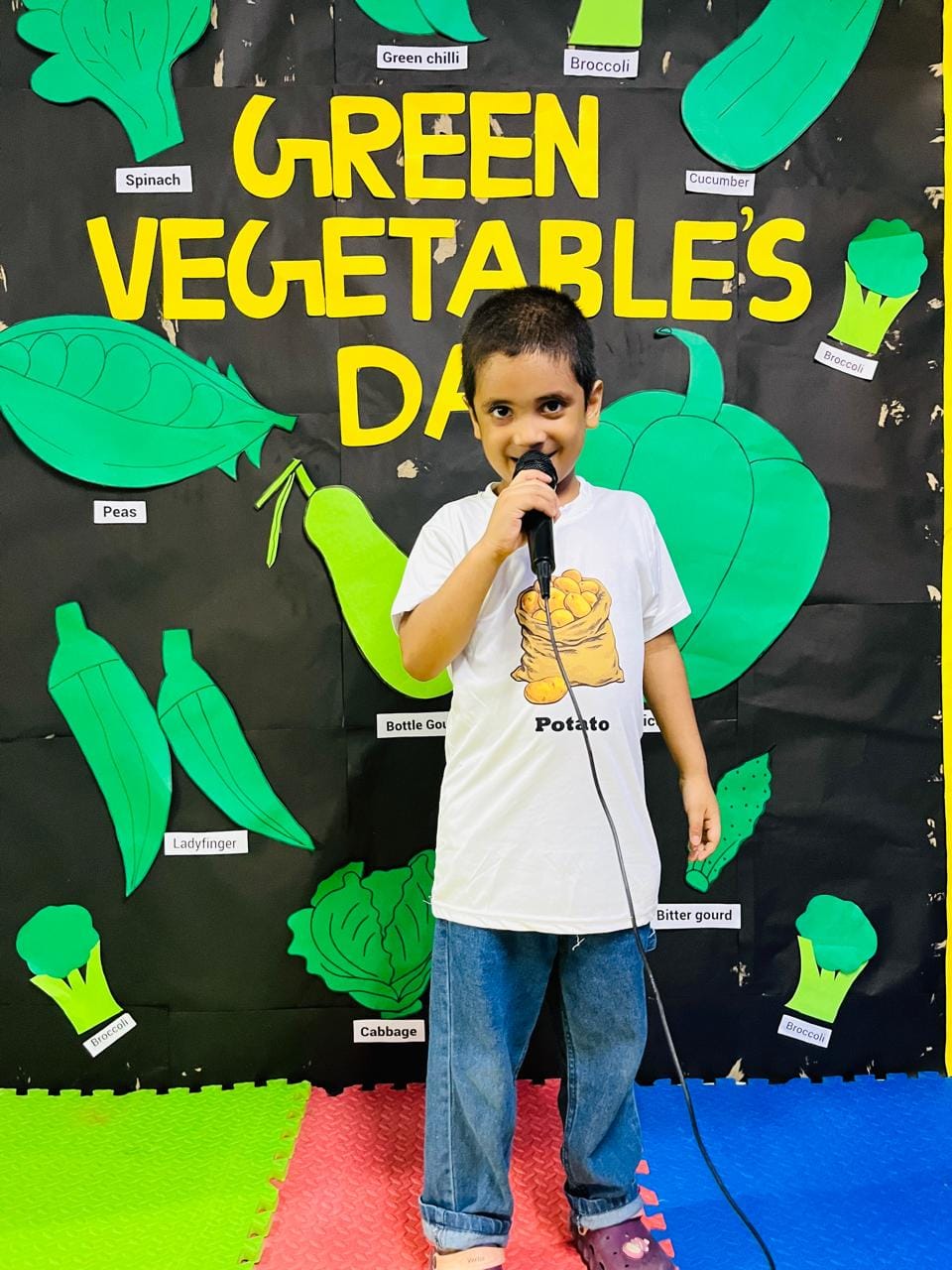 Customer photo review of Vegitables Theme Fancy Dress Costumes Potato