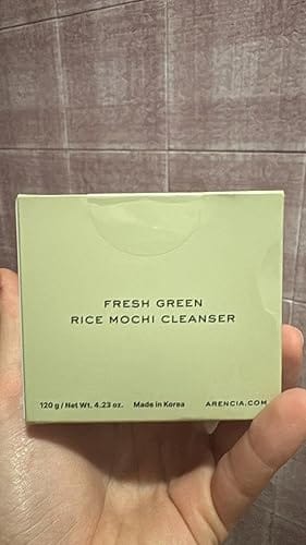 Customer photo review of Arencia Rice Mochi Cleanser – Detergente Viso Idratante ed Esfoliante 120 g