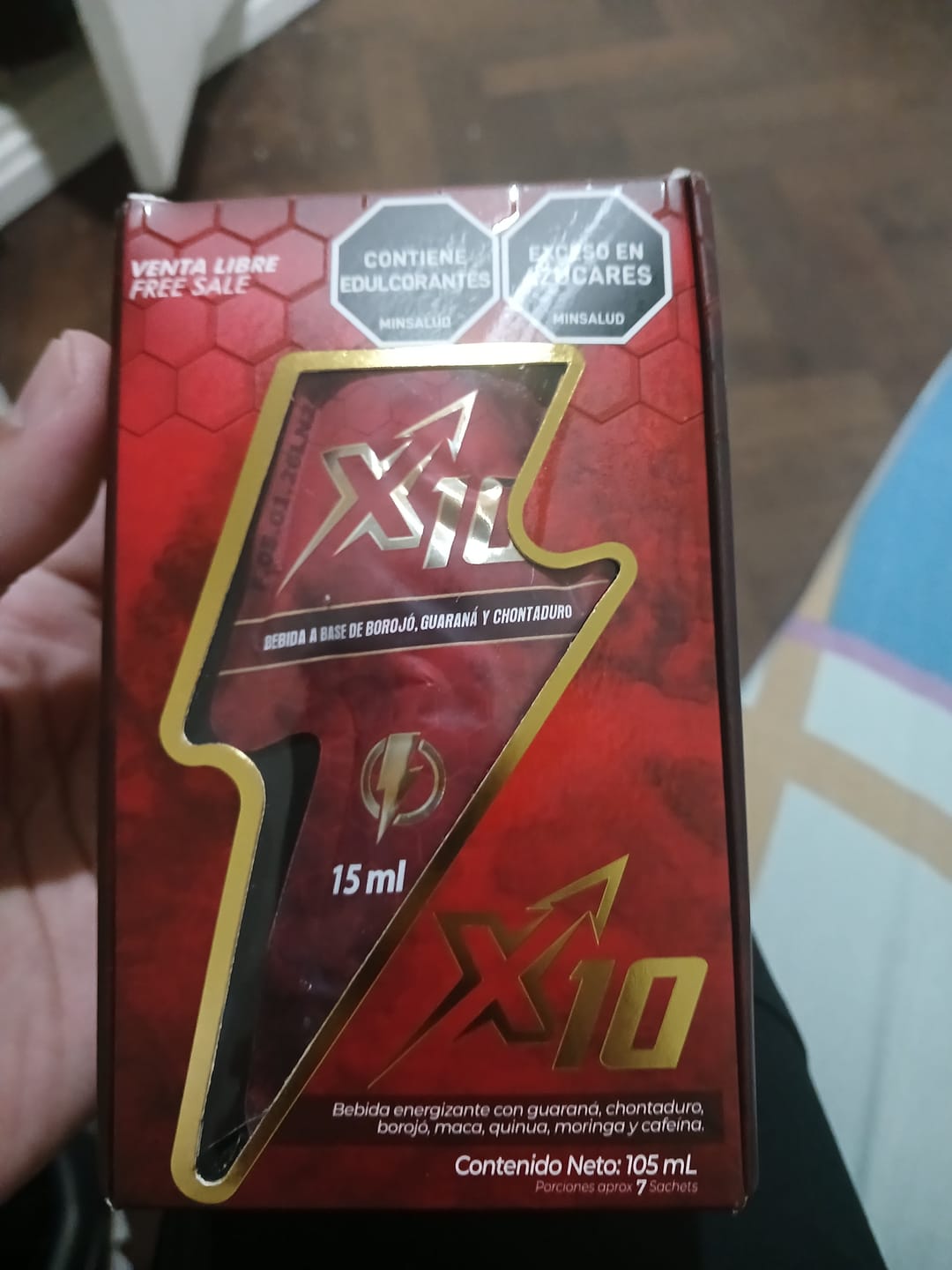 Customer photo review of CAJA POTENCIADOR GEL X10 (7 Sachet)
