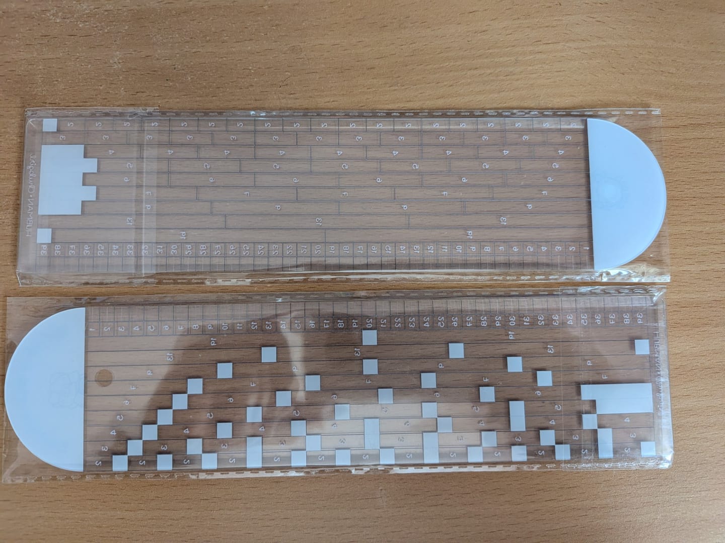 Customer photo review of Stationery Buddies Dot-Grid Rulers (Set of 2)