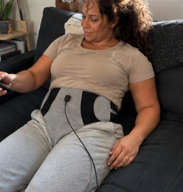Customer photo review of Period Relief Heat & Massage Wrap
